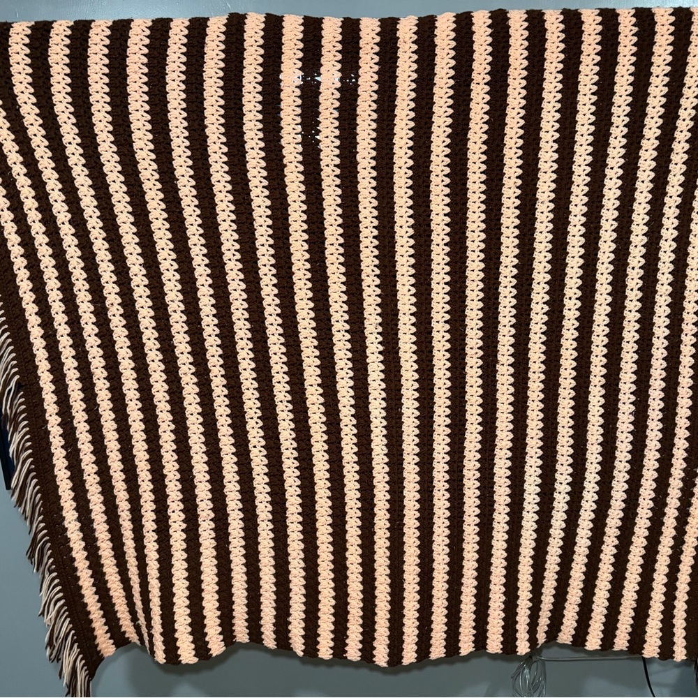 Striped Crochet Blanket